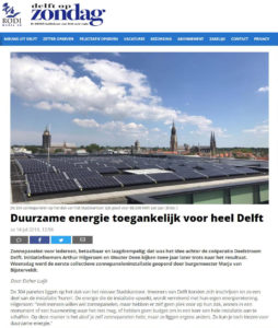 Delft op Zondag over Deelstroom Delft