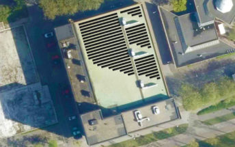 Dak van Sporthal Buitenhof